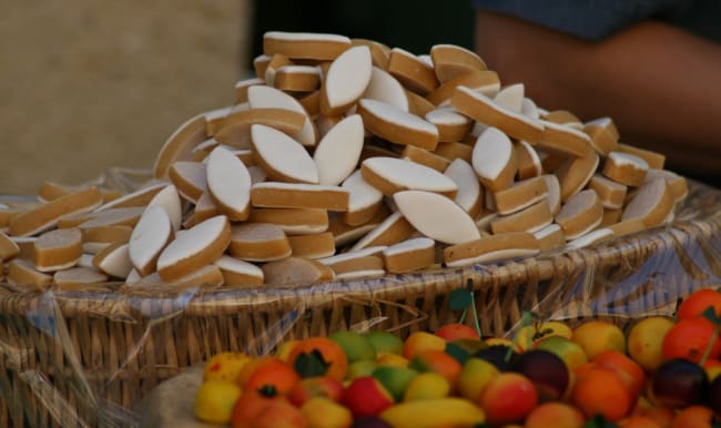 Calissons dans un panier