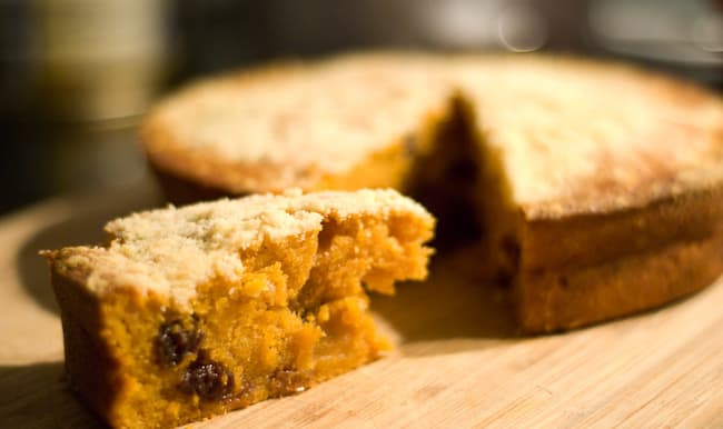 Crumb cake au jus de tomate