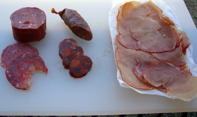 Charcuterie espagnole, lomo et chorizo