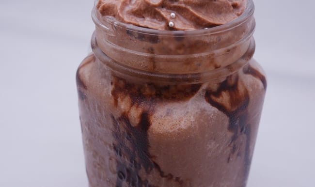 Milkshake au chocolat et banane