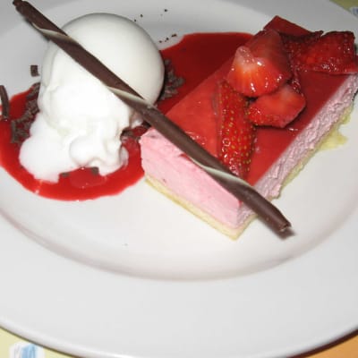 mousse de fraises