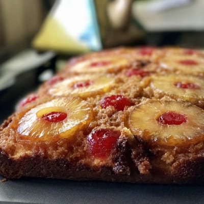 gâteau renversé à l'ananas