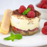 tiramisu aux framboises