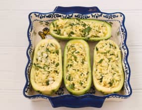 Des courgettes délicieusement farcies