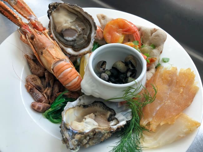 Proportions et grammages des fruits de mer