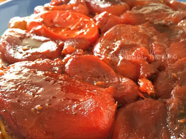 La tarte tatin de tomates au caramel balsamique