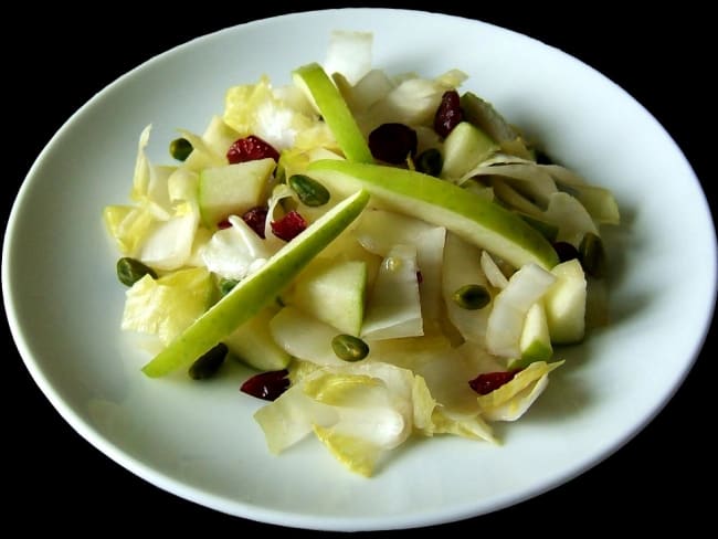 Salade d'endives aux canneberges