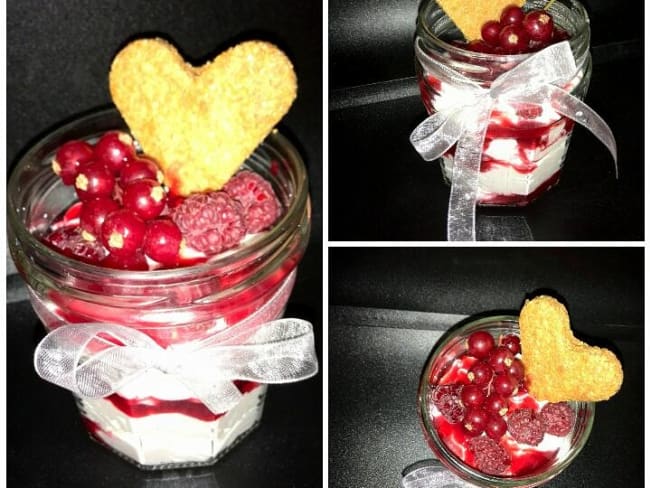 Verrine de fruits rouges et chantilly au mascarpone