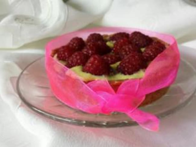 Tartelette framboises et pistache