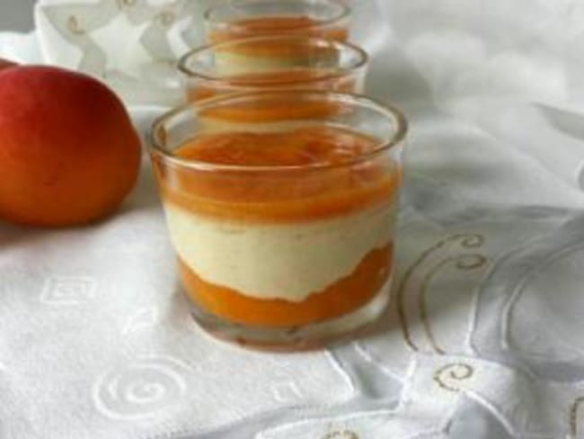 Panacotta abricots et pistache