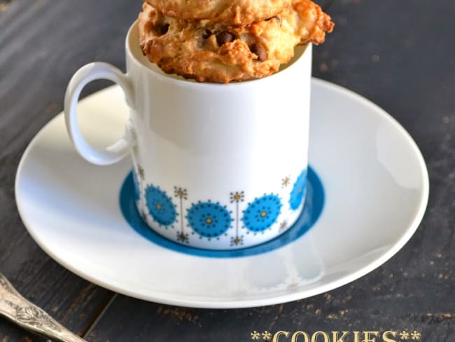 Cookies végétaliens noix de coco, noix de cajou et cacahuète