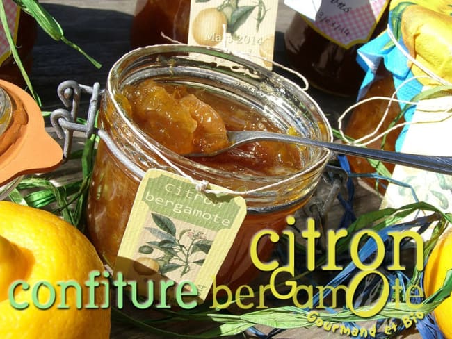 Confiture de citron bergamote