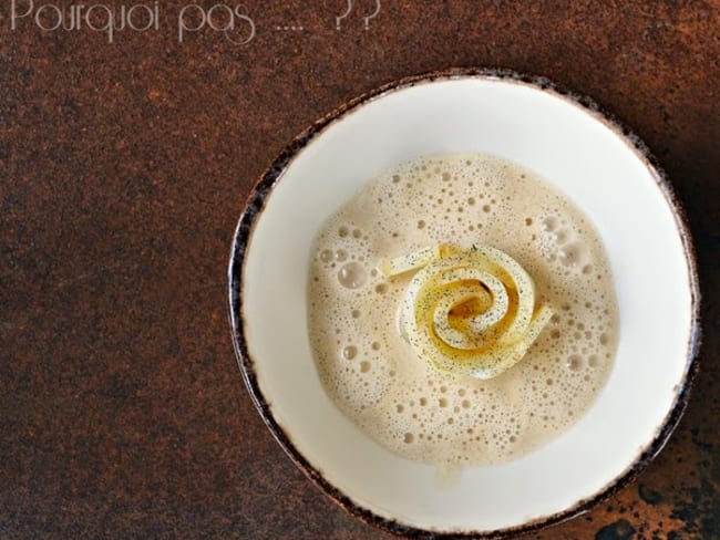 Céleri rave au jus de céleri et beurre noisette d'après Stéphane Diffels