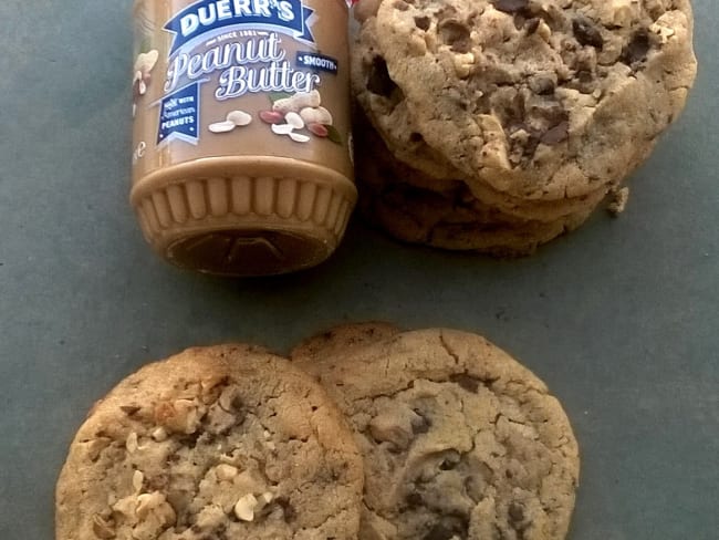 Cookies au chocolat au lait et beurre de cacahuètes