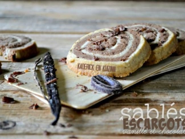 Sablés escargots vanille et chocolat de Christophe Michalak