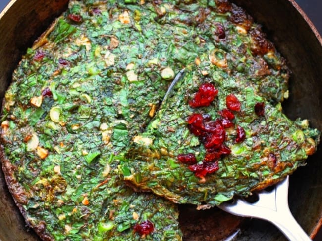 Koukou Sabzi : l'omelette aux herbes pour le nouvel an perse