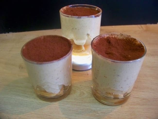 Tiramisu aux châtaignes corses et aux poires