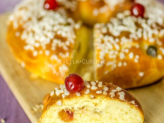 Brioche ou couronne des rois d'épiphanie