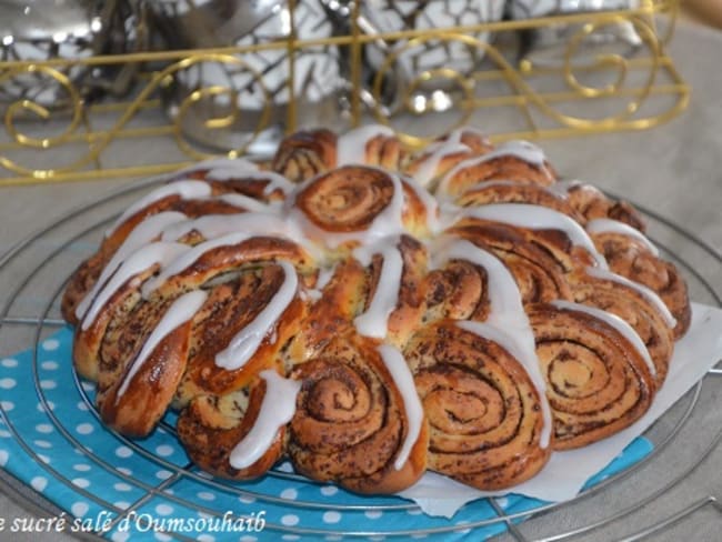 Brioche spirale infernale pour le défi boulange