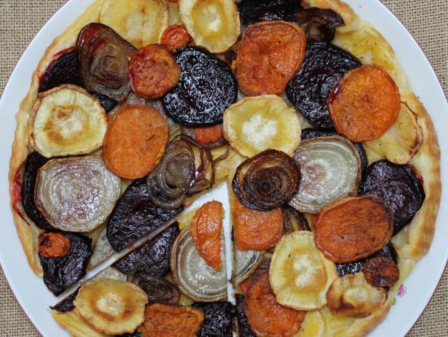 «Tarte Tatin » aux légumes-racines