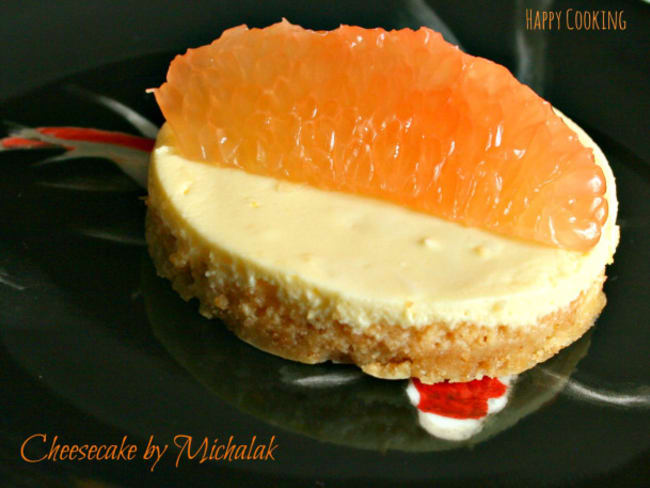 Cheesecake au pamplemousse