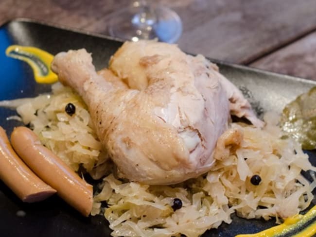 Choucroute au champagne de vignerons et poulet