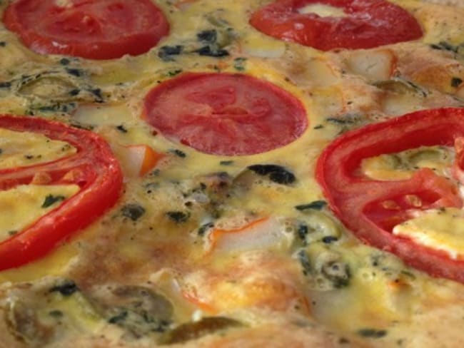 Quiche au surimi tomate express