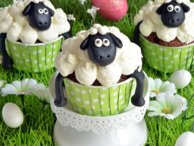 Cupcakes Shaun le mouton