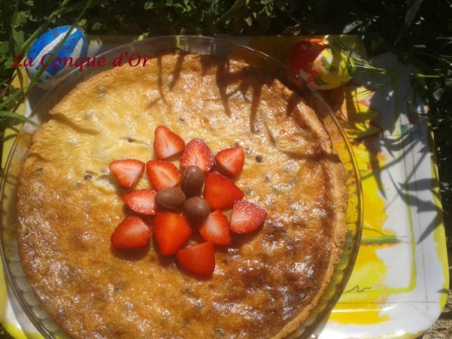 Tarte à la ricotta, mascarpone et chocolat