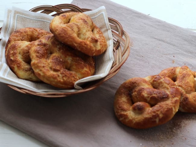 Pretzels à la cannelle