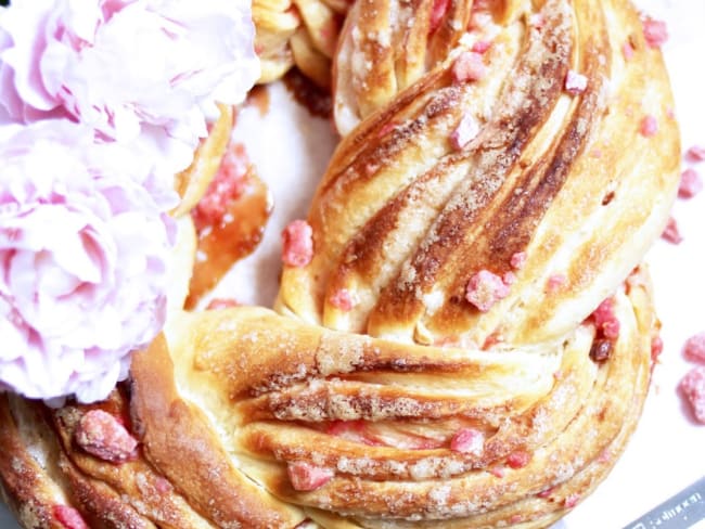 Kringle aux pralines roses