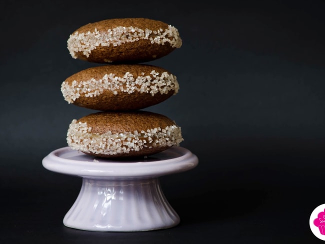 Whoopies américains au chocolat blond caramélisé