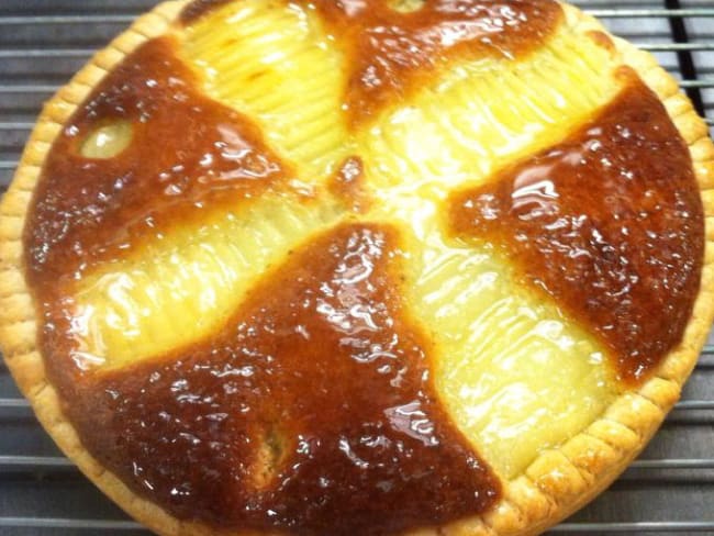 Tarte Bourdaloue ou tarte poire amandine