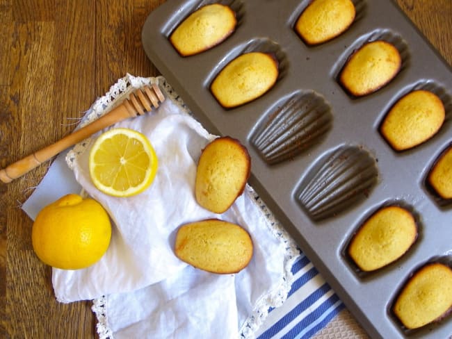 Madeleines d'antan au citron et au miel