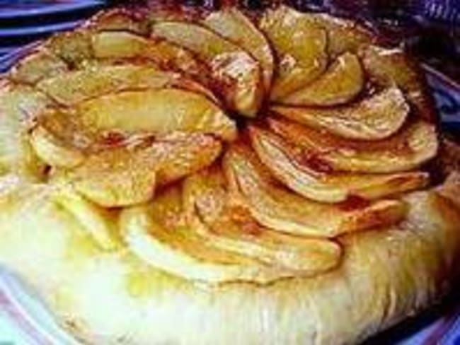 Tarte al'coloche - Recette de la tarte al'coloche (aux pommes caramélisées)