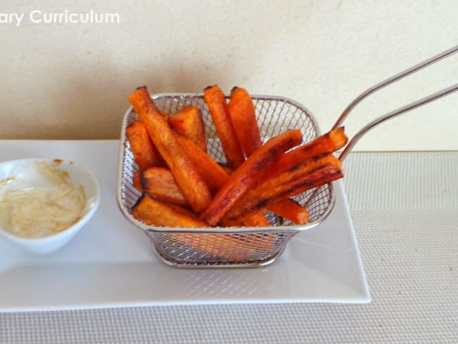 Frites de carottes au cumin et au four