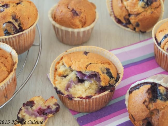 Le muffin aux myrtilles