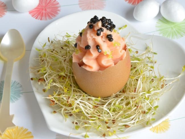 Mousse de saumon au caviar de Printemps