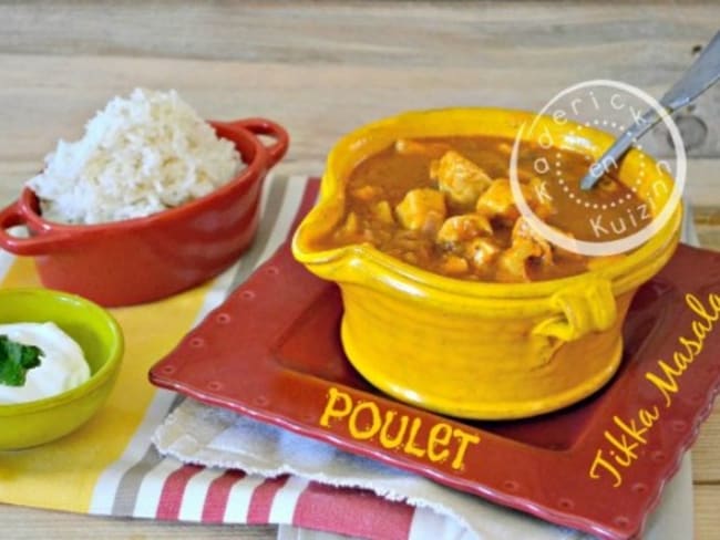 Poulet Tikka Masala sauce curry indien