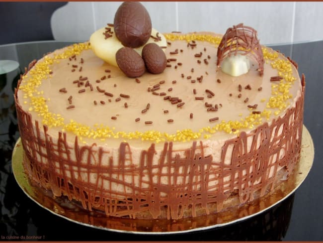 Entremets de Pâques poire chocolat