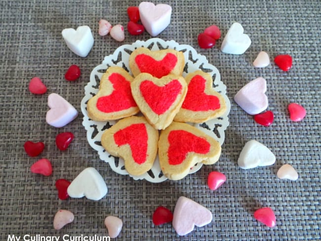 Shortbread coeur au citron