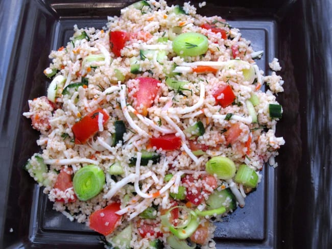 Salade de couscous au surimi