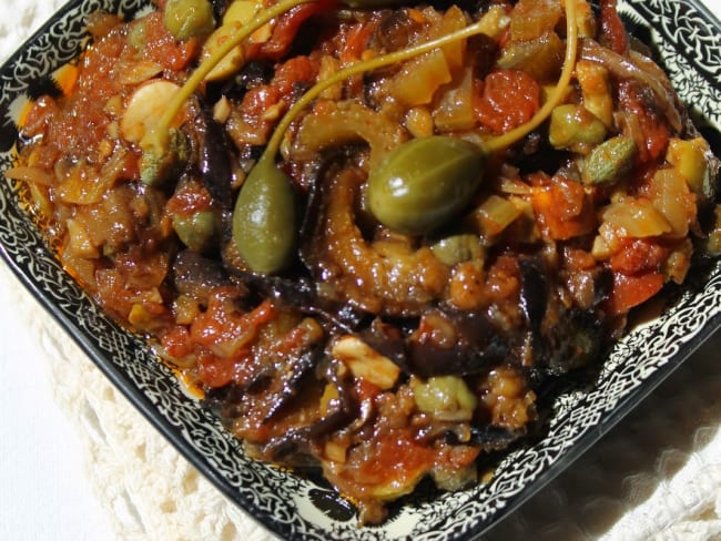 Caponata d'aubergines à la sicilienne (Caponata siciliana)