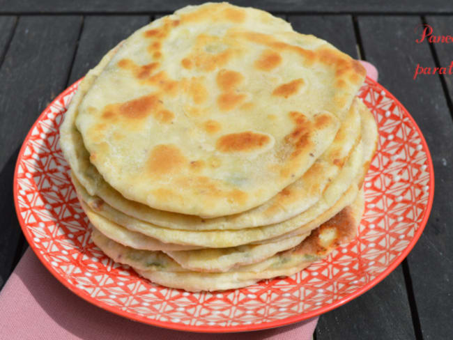 Paneer paratha comme en Inde