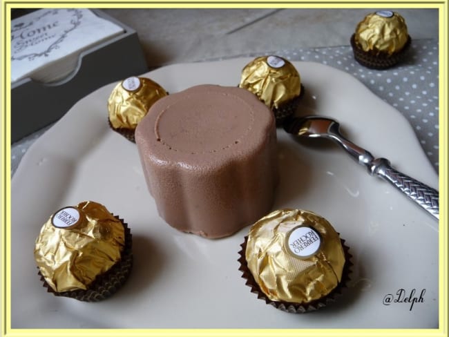 Flans aux Ferrero Rocher