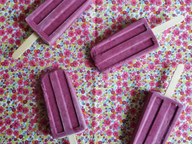 Popsicles mûre vanille