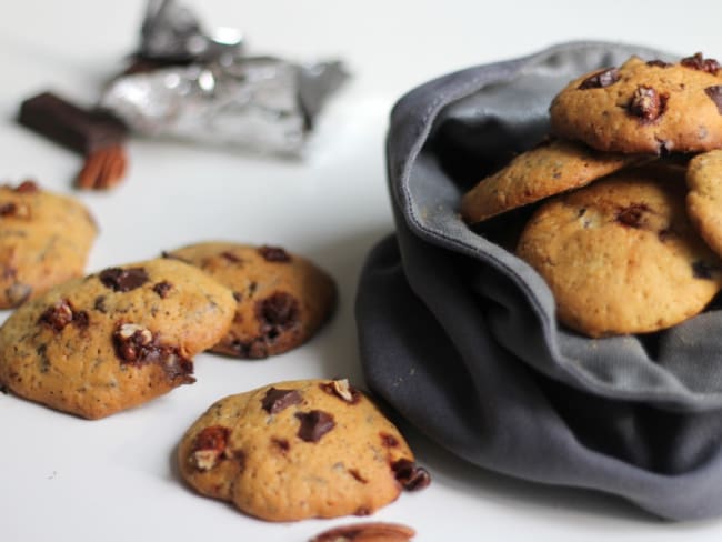 Cookies au chocolat et noix de pécan caramélisés