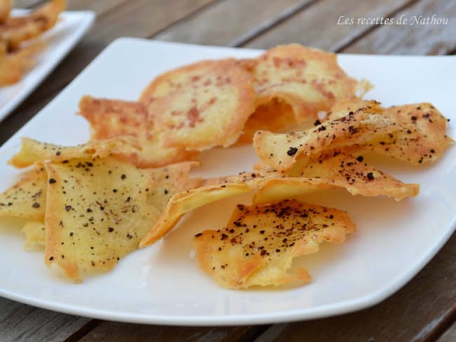 Chips croustillantes de blancs d'oeufs aux épices