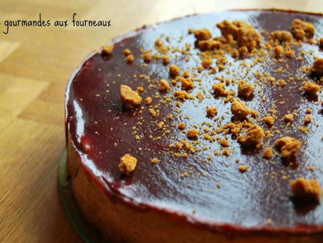 Cheese cake à la rhubarbe et aux fruits rouges