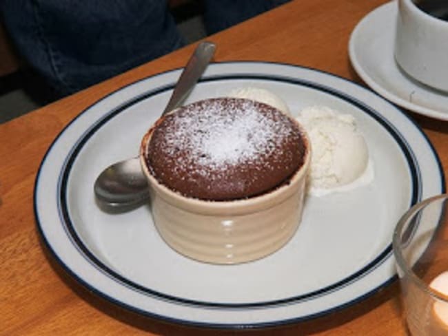 Gâteau fondant au chocolat, cœur de spéculoos